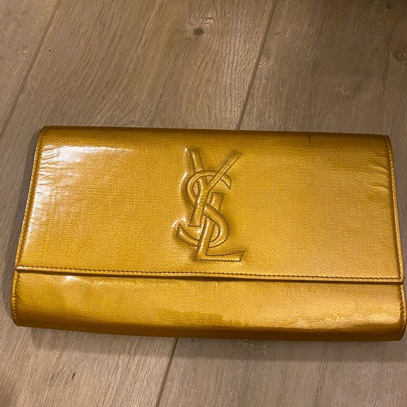 Yves Saint Laurent Patent YSL Clutch - Picture 1 of 7